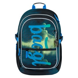 Baagl School Backpack Set, 3 Pieces, School Bag from 3rd Grade, Primary School Satchel with Chest Strap, Ergonomic School Bag, football, One Size