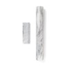 Fox Run French Marble Rolling Pin with Base, White, 3