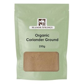 Organic Ground Coriander 250g by Manor Springs Organic