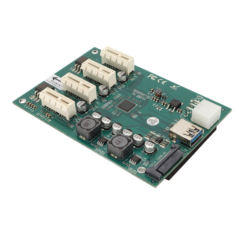 PCI E X1 to 4xPCI E X1 Adapter Card Plug