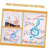 STOBOK Paper File Folder Music Note Pattern L-Shape Document Bag