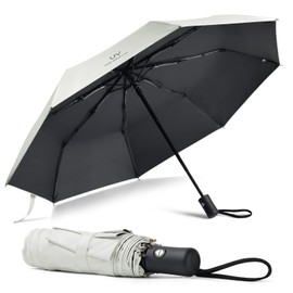 Vicloon Automatic Umbrella Windproof, Compact Travel Folding Umbrellas, UV Blocked Umbrella, Portable Umbrellas Compact Foldable Lightweight Design and High Wind Resistance