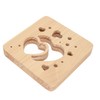 Wooden 3D LED Light Valentine's Day Hollow Hearts Shape Style