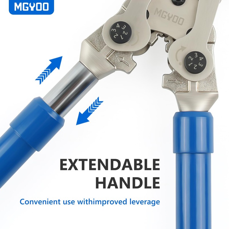 MGYOO Copper Propress Tool with 1/2" 3/4" 1" Jaw -