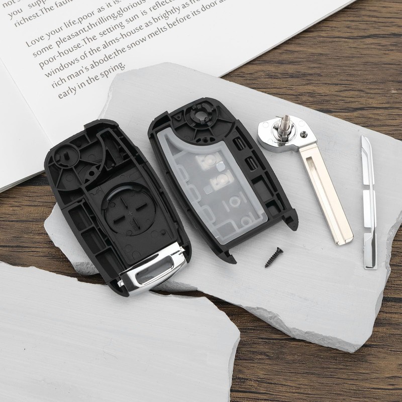 OTOTEC Flip Key Shell with 2 Buttons and HYN17 Blade