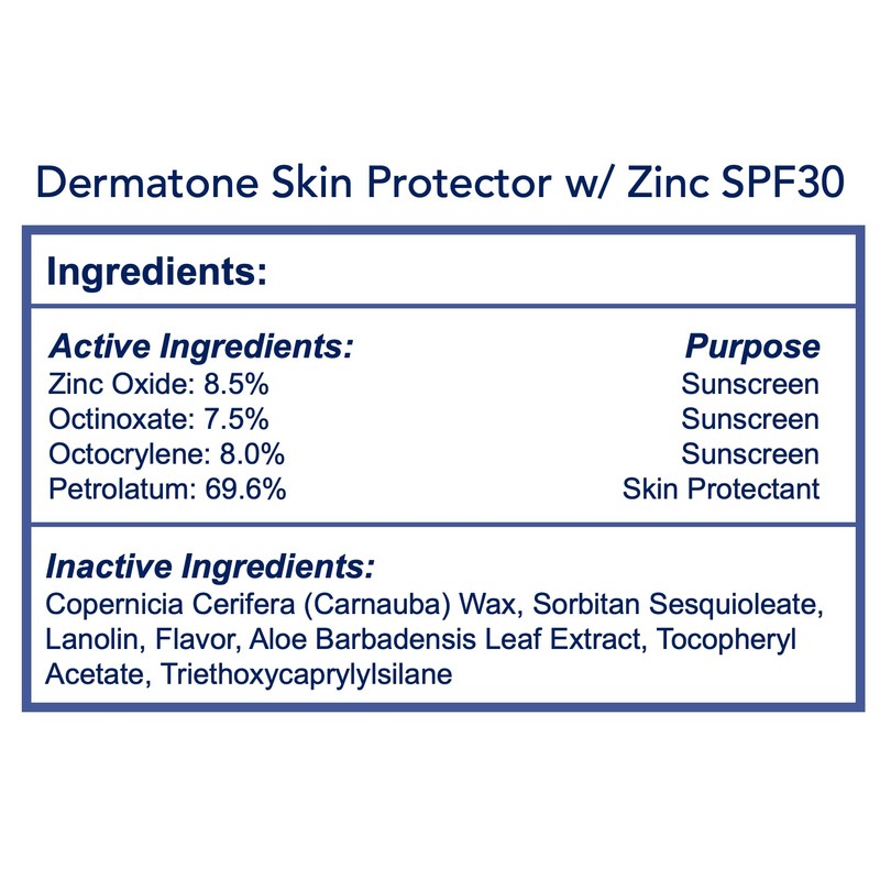 Dermatone Lip'n Face Protection Creme with Z-Cote, SPF 30