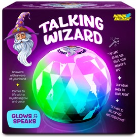 Ninja Blast White Elephant Gifts for Adults & Kids - Talking Wizard Fortune Teller Crystal Ball - Stocking Stuffers for Kids 8-12 - Gag Gifts Funny Adult Men Teens Boys Ideas, Yankee Swap Gift