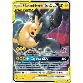 Pikachu & Zekrom GX - 33/181 - Ultra Rare