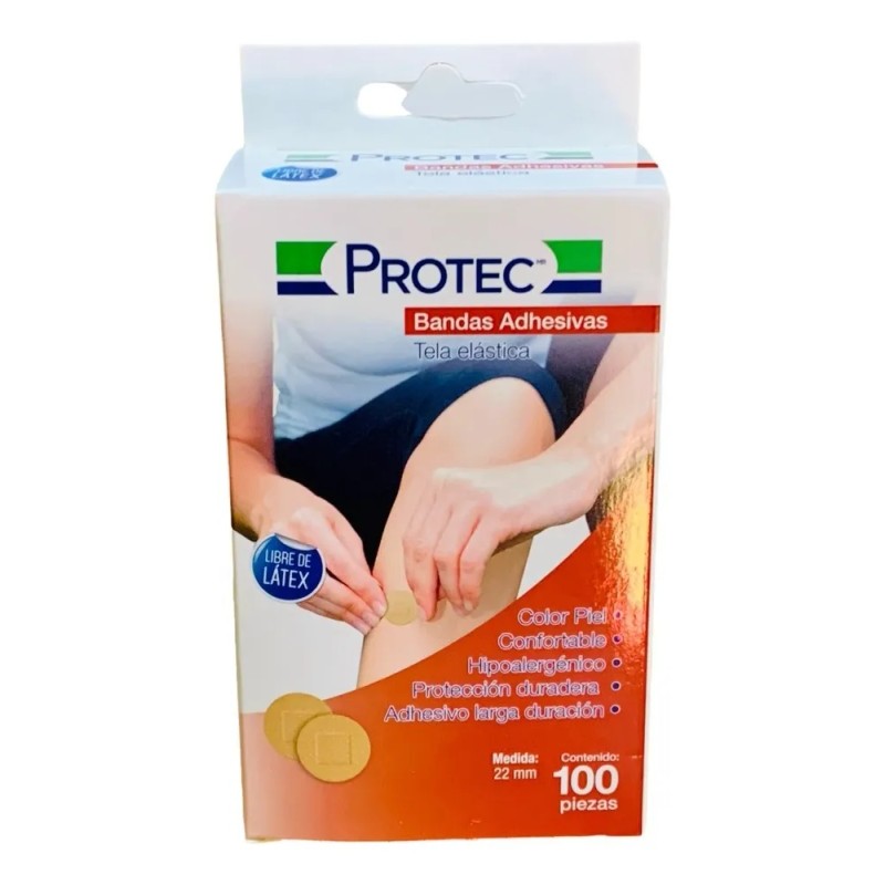 Protec Curitas/bandas Adhesivas Circulares 100 Pzs