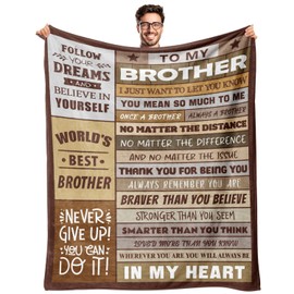 Gifts for Brother Brother Gifts Brother Gifts from Sister Gifts for Brother Adult Big Brother Fathers Day Christmas Birthday Gifts for Brother Best Brother Ever Gifts to My Brother Blanket 50"x60"