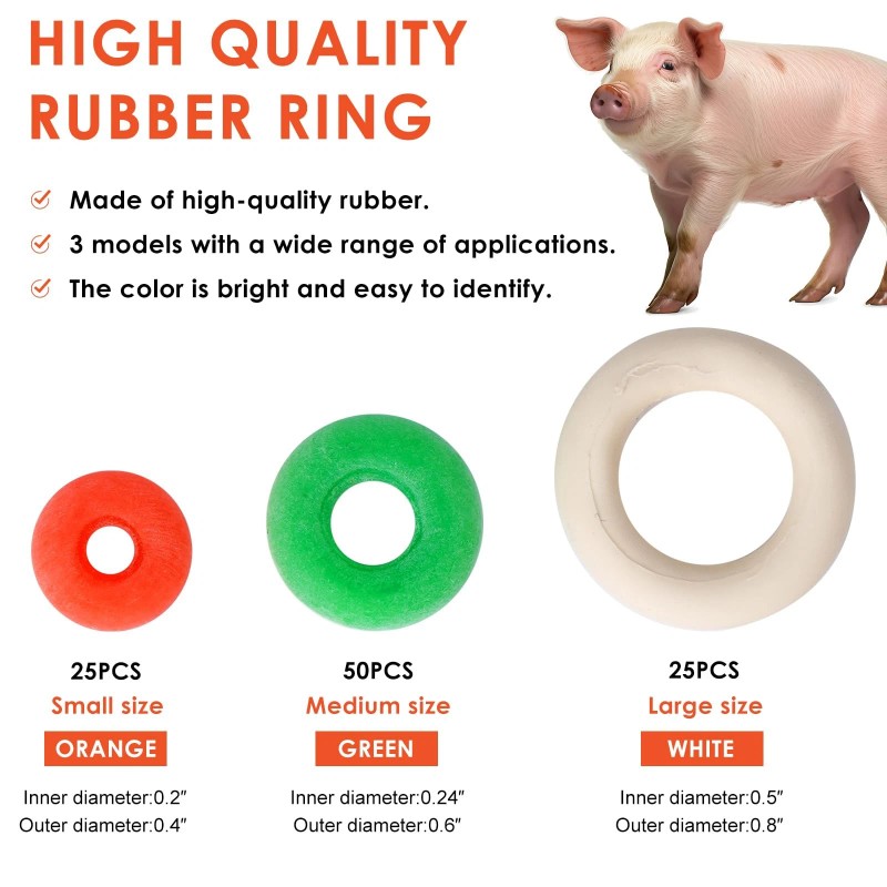 KHEARPSL Goat Banding Kit Livestock Castration Bander Castration Tool with