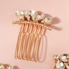 BERYUAN Elegant Rhinestone Hair Comb Set Rhinestone Mini Comb Set