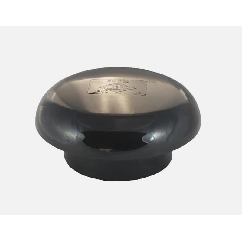 110mm Solvent Soil Pipe Mushroom Vent Cowl, Black UPVC 4-inch