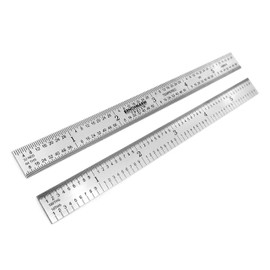 Benchmark Tools 466590 Flexible 6 Inch 5R Machinist Rule with 1/10, 1/100, 1/32 and 1/64 Markings Tempered Stainless Steel Non-Glare Satin Chrome Finish Conforms to EEC-1 Accuracy Standards (1)