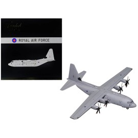 DCD Lockheed C-130J Super Hercules Transport Aircraft 1/200 Diecast Model Series Gemini 200 British Royal Air Force Gray Toy