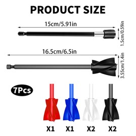 SHYSBV 6 Pcs Paint Mixer for Drill, Paint Mixer, Paint Stirrer for Drill, Mixing Paddle for Drill, Mixing Paddle, Paint Whisk for Drill, for Mixing Epoxy Resin, Paint, Pigment, Glaze