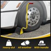 ROBLOCK 2 Pack Heavy Duty Rubber Wheel Chocks with Handle