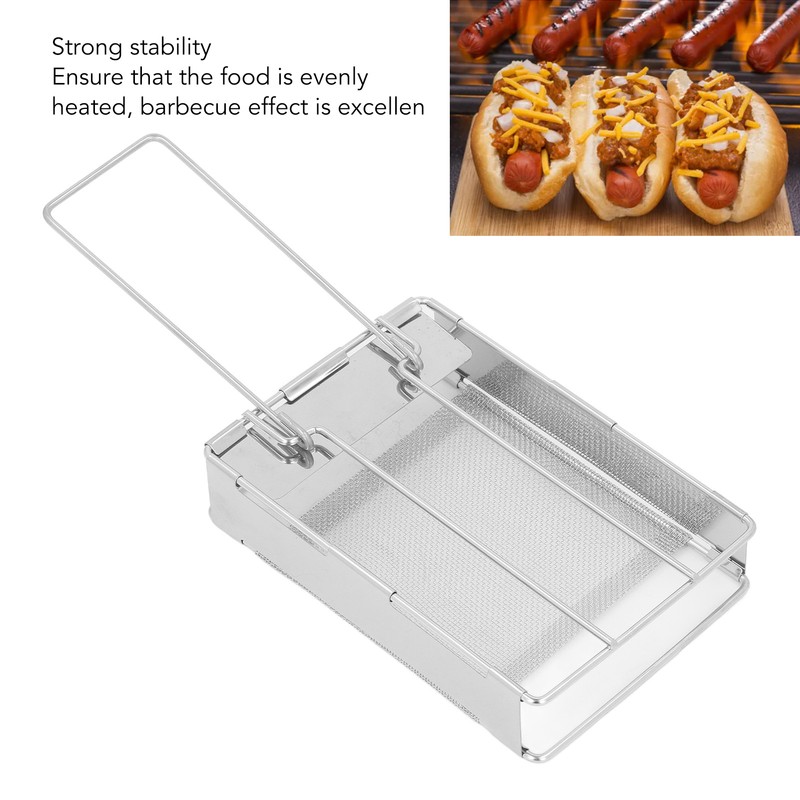 Folding Toaster Stainless Steel Versatile Mini Portable Toaster for Bread