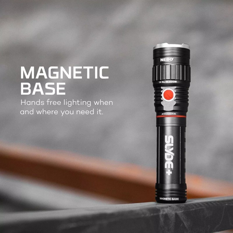 Nebo Slyde Plus Flashlight 300 Lumens 4 Light Modes Red
