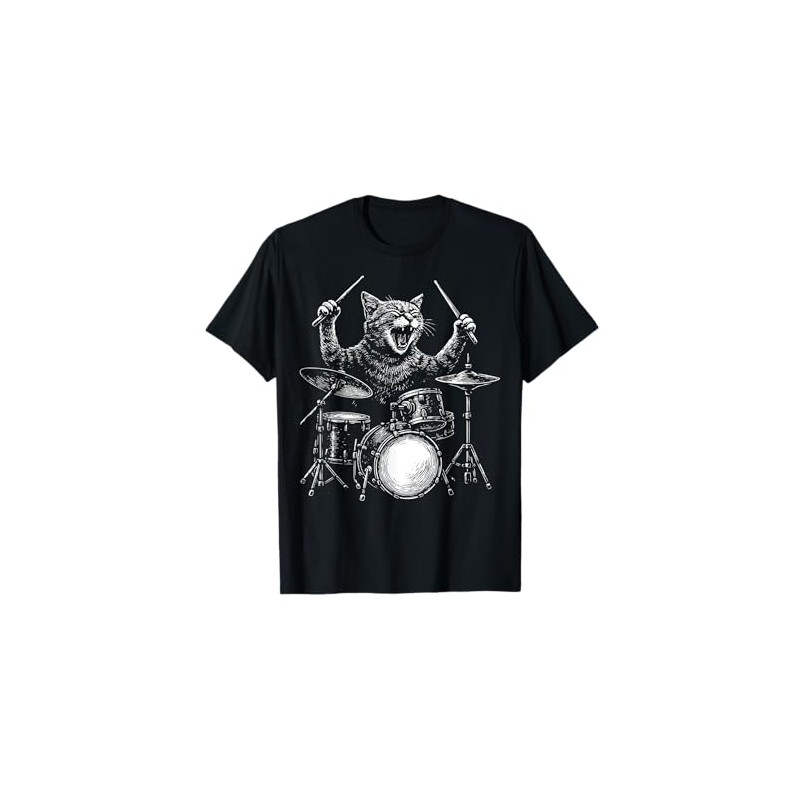Cat Drummer T-Shirt