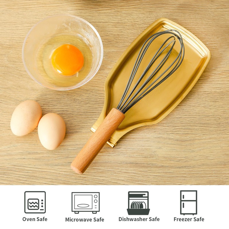 BETTWILL Gold Spoon Rest For Stove up, Stainless Steel Spoon