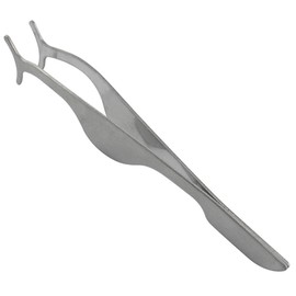 False Eyelashes Extension Tweezers, Eyelash Applicator, Stainless Steel Remover Clip Tweezers Nipper