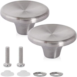 Dutch Oven Knob 304 Stainless Steel Pot Lid Replacement Knob handle for Le Creuset,Aldi, and other Enameled Cast-Iron Lodge-2 Pack