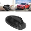 Carbon Fiber Car Antenna Cover Shark Fin Trim Glossy Black