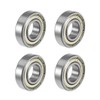 sourcing map Deep Groove Ball Bearings Z2 10mm x 22mm