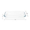 1.5-Quart Tempered Glass Oblong Baking Dishes, Set of 2