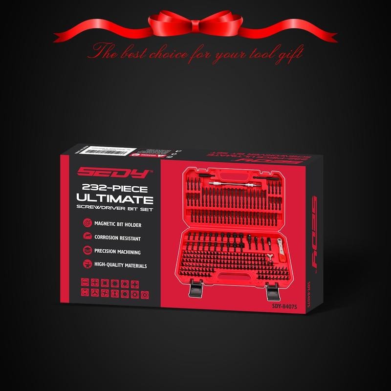 SEDY 232-Piece Ultimate Screwdriver Bit Set - Security Bit Set,