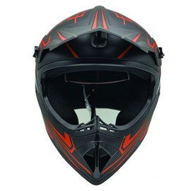 Motocross Helmet Fashion Youth Dirt Bike Helmet Unisex-Adult ATV Off-Road Mountain Bike Motorcycle Red Helmet DOT Approved (RED-S)