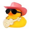 wonuu Car Dashboard Decor Guitar Rubber Duck, Car Ducks Ornaments