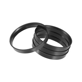 Motoforti 70.1mm to 66.1mm Universal Car Hub Centric Rings Black - Pack of 4 Long-Lasting