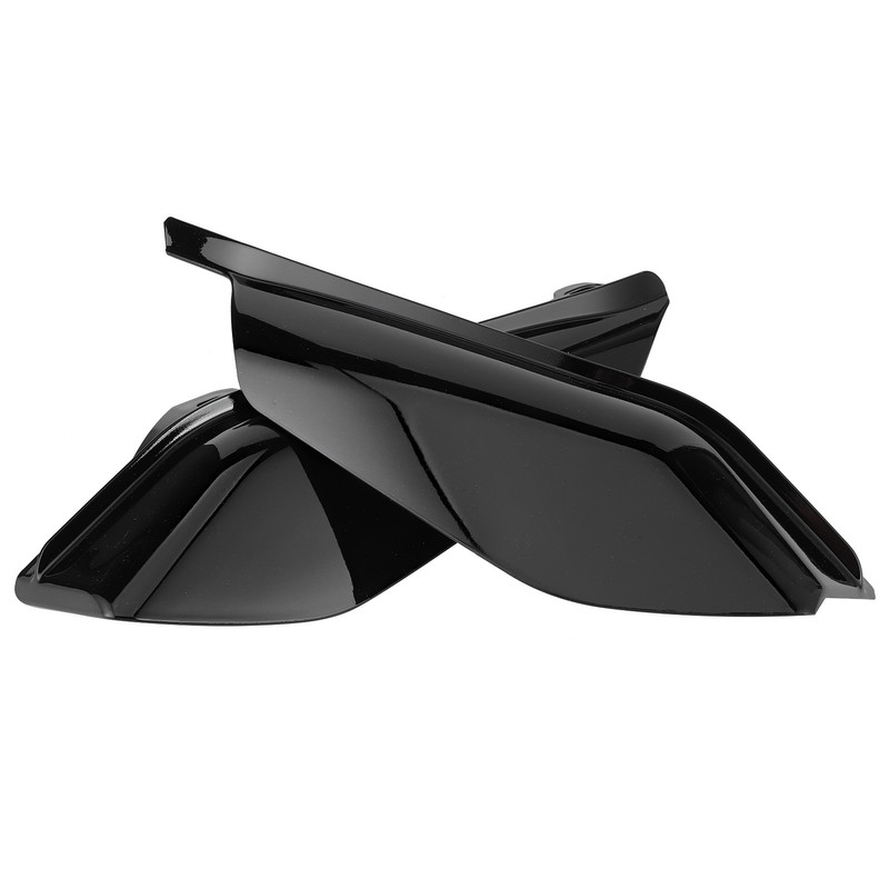 2Pcs Air Deflector Trim Heat Shield Motorcycle MidFrame Trim Fit
