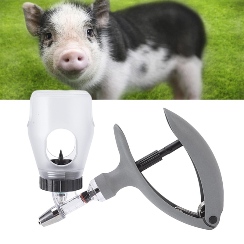Animal Injector Gun Adjustable Continuous Syringe Drench Gun Automatic Vaccine