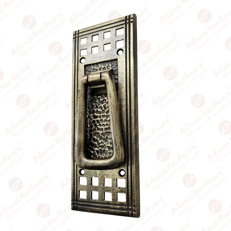 Adonai Hardware "Joppa" Antique Cast Iron Door Knocker (Antique Brass)