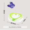 2-in-1 Auto Interactive Cat Toy, Fluttering Butterfly & Rolling Track