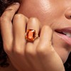 THOMAS SABO TR2261-971-8 Women's Ring Orange Stone Large with Star