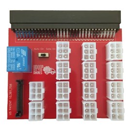 Deep In The Mines 1200w/750w PSU Breakout Board 14 PCI Connectors Auto ON and Sata ON 1 Year Warranty Compatible with DPS-1200FB, HSTNS-PD11, 438202-002, 441830-001 HSTNS-PL18 5117778-001, 506821-001