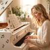 GEEHUA 540 adesivi a forma di note musicali, 4 stili