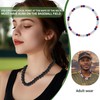 Lmuwecno Men's Beaded Baseball Necklace，Baseball Accessories，Bling Ice Collection Baseball Necklace16“18”20”