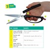 PETA Easi-Grip Spring Loaded Kitchen Scissors - Stainless Steel Self