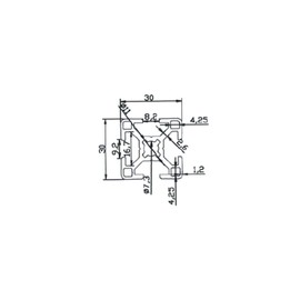 Aluminium Profile 30 x 30 mm | Slot 8 | Length 300 mm = 30 cm | Anodised | Aluminium Profile | Groove Profile | Aluminium Profile | Lightweight | Mounting System |