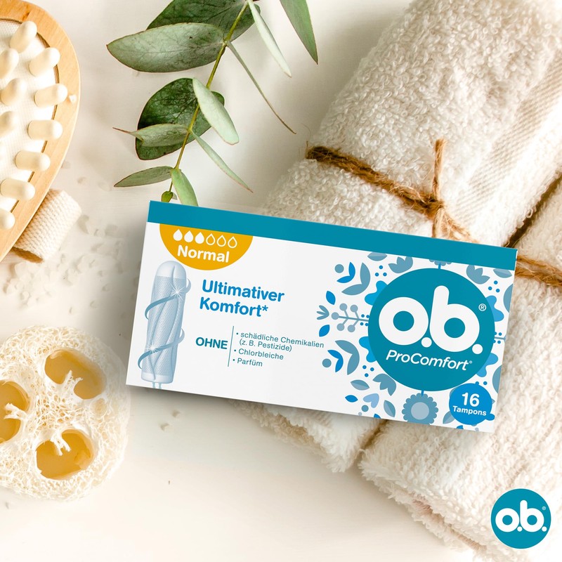 o.b. ProComfort Normal Tampons for Medium to Stronger Days with