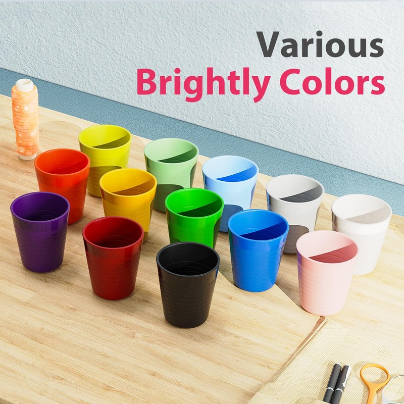 Muulaii Set of 12 Kids Plastic Cups- 8 oz Children