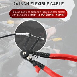 ATPEAM Hose Clamp Pliers Set | 3Pcs Flexible Heavy Duty Hose Removal Tool Hose Pliers Automotive Hose Clamp Tool Used in Any Position | Works on 18mm-54mm Hose Clamps