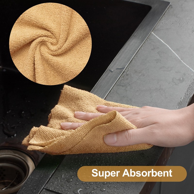 Greenfound Microfiber Cleaning Cloth Roll -80 Pack, 11.5x11.5, Tear Away