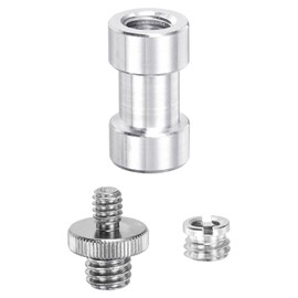 sourcing map Camera Screw Mount Set, Double End Screw with Female Screw for Camera, Tripod Screw Adapter, Monopod, Flash Light