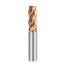 Snailmon 6mm Solid Tungsten Carbide End Mill, 4 Flute TiAlN Coated for Alloy Steels Hardened Steels, High Performance CNC Milling Tool Slot Drill, HRC 55